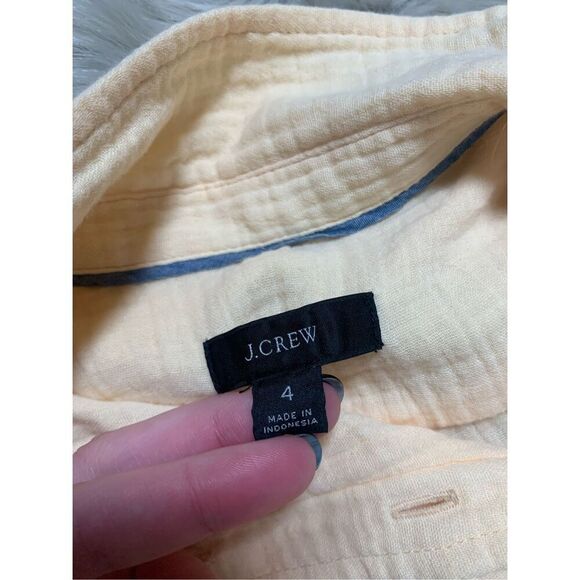 J. Crew Classic-fit soft gauze shirtdress Size 4 - Picture 4 of 8